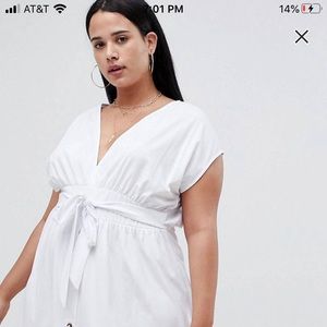 ASOS white sundress NWT